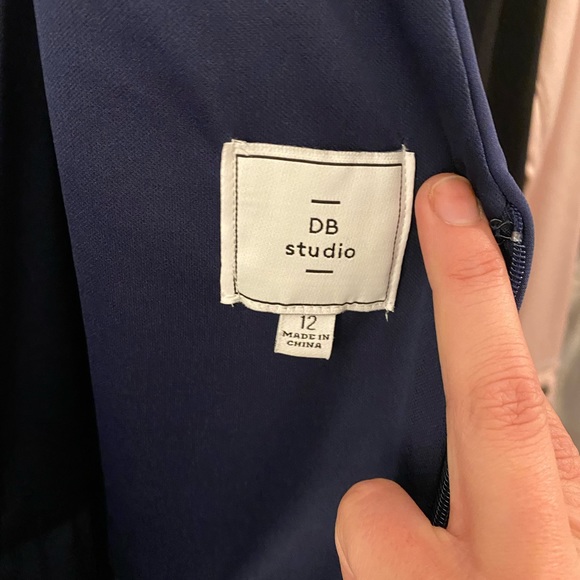 Brand new David’s Bridal Formal Dress Size 12 color Navy - Picture 6 of 11